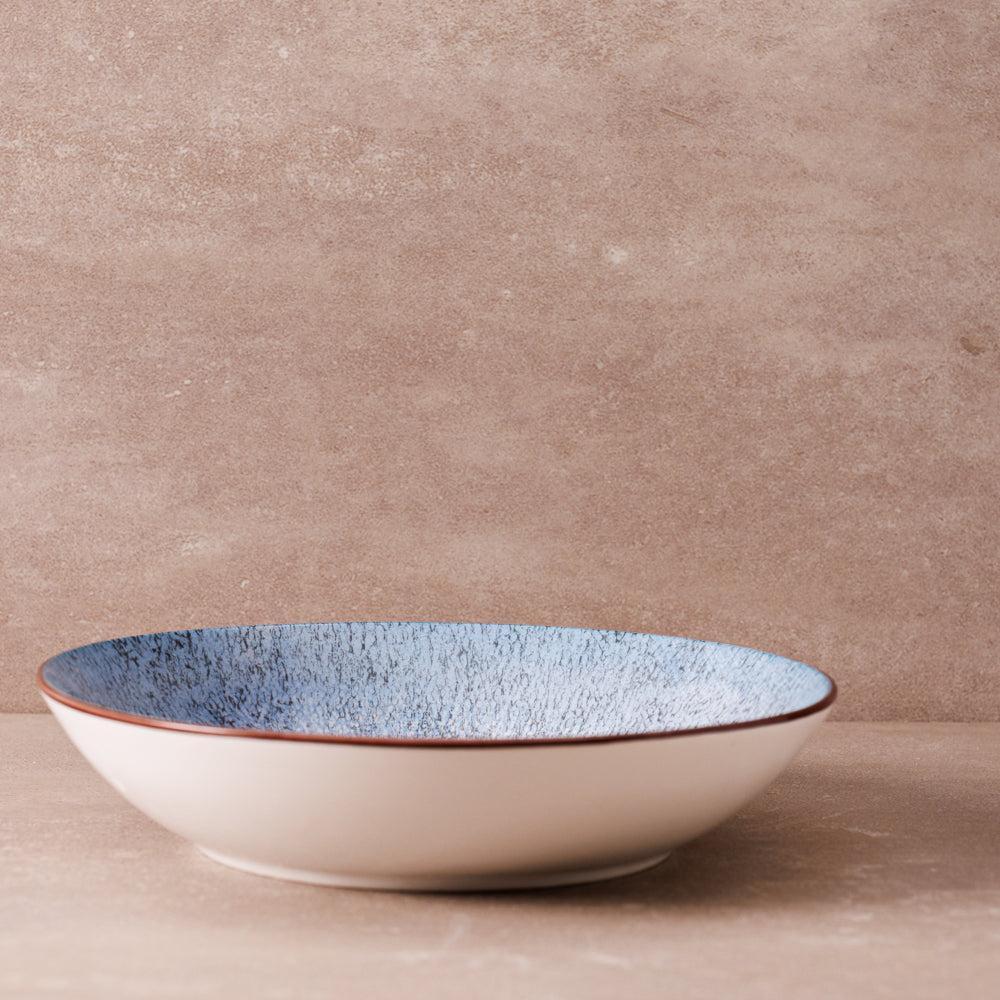 Home.Life Marbled Salad Bowl Blue Haze-Bowls