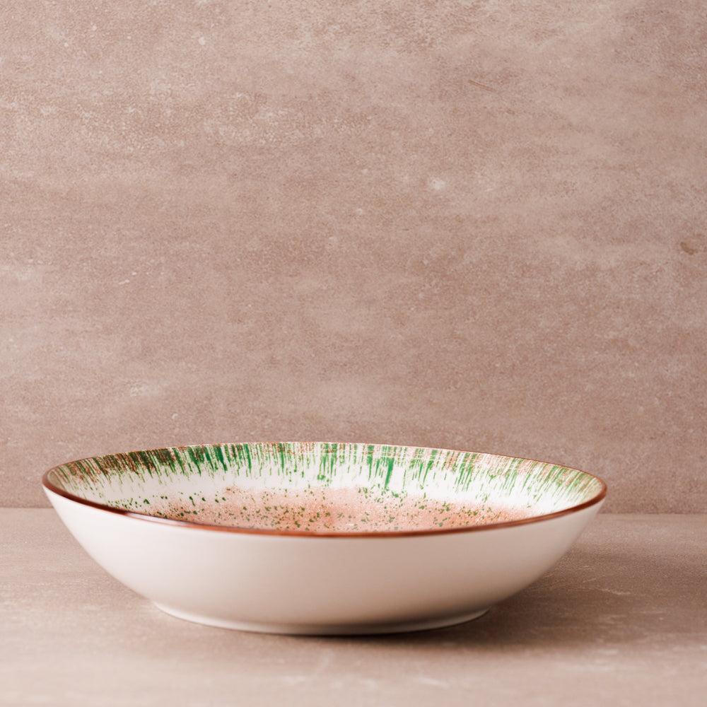 Home.Life Marbled Salad Bowl Forest Fern-Bowls