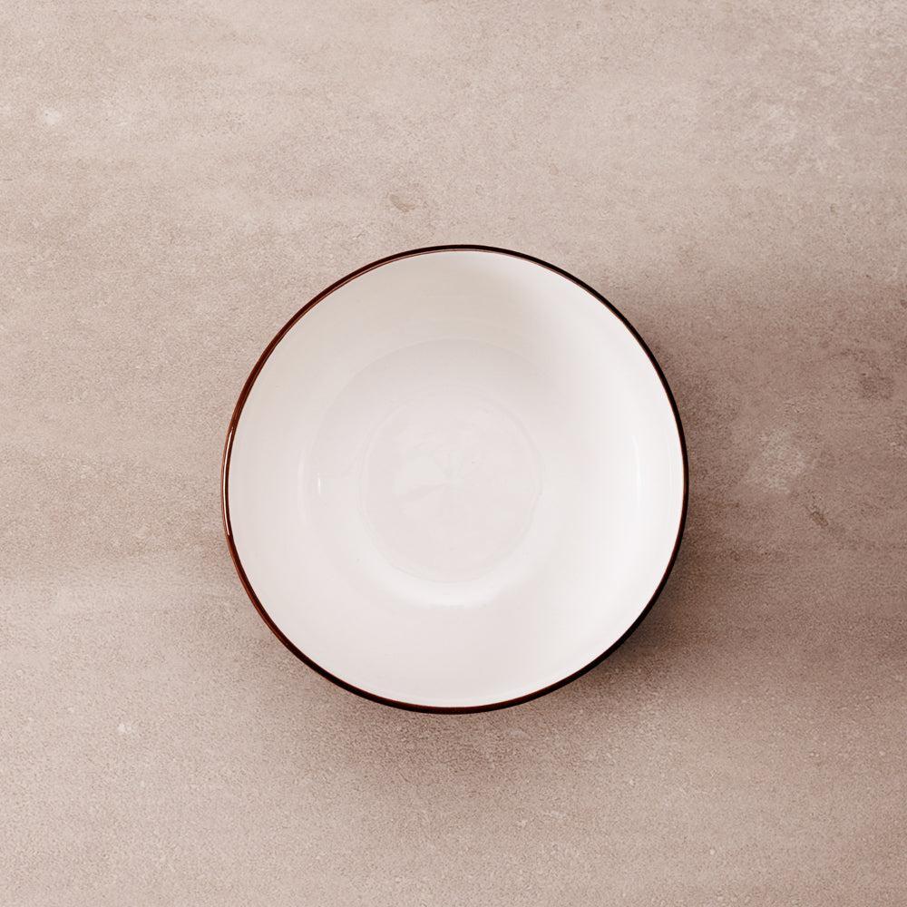 Home.Life Marbled Soup Bowl Forest Fern-Bowls