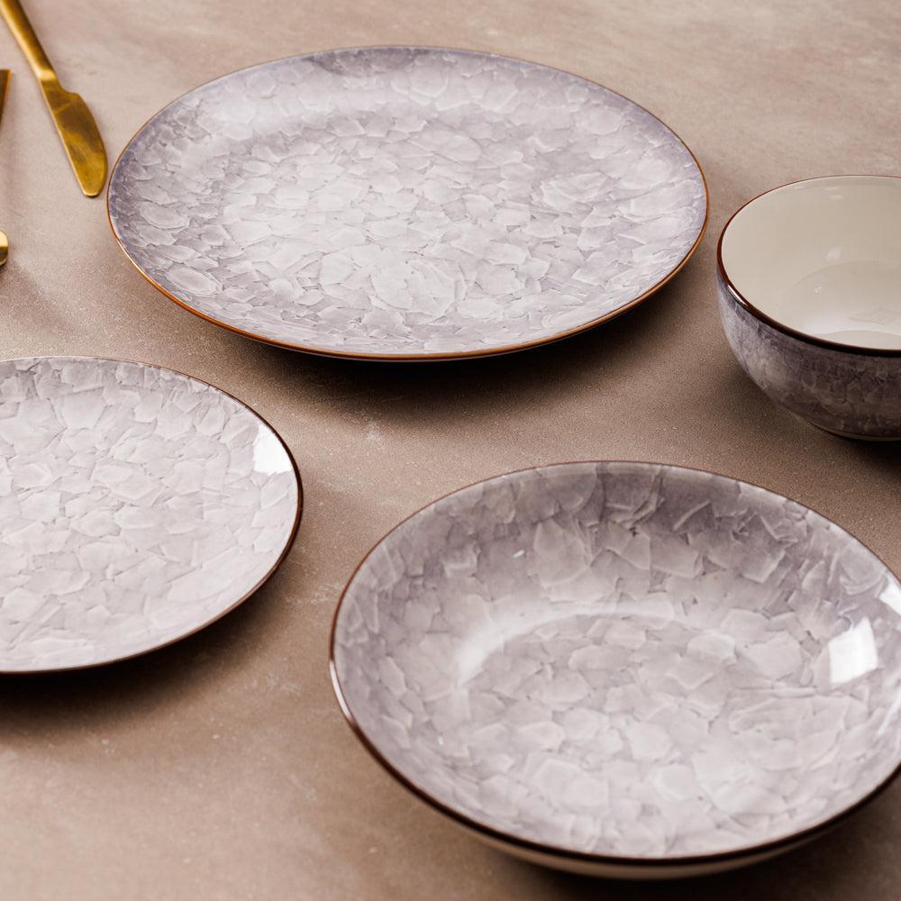 Home.Life Marbled Soup Bowl Mushroom-Bowls