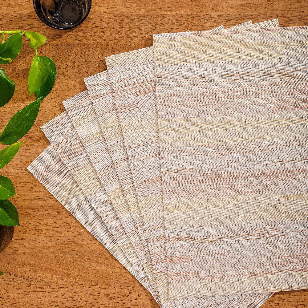 Home.Life Placemats Ripple Brown 6 Pack-Placemats
