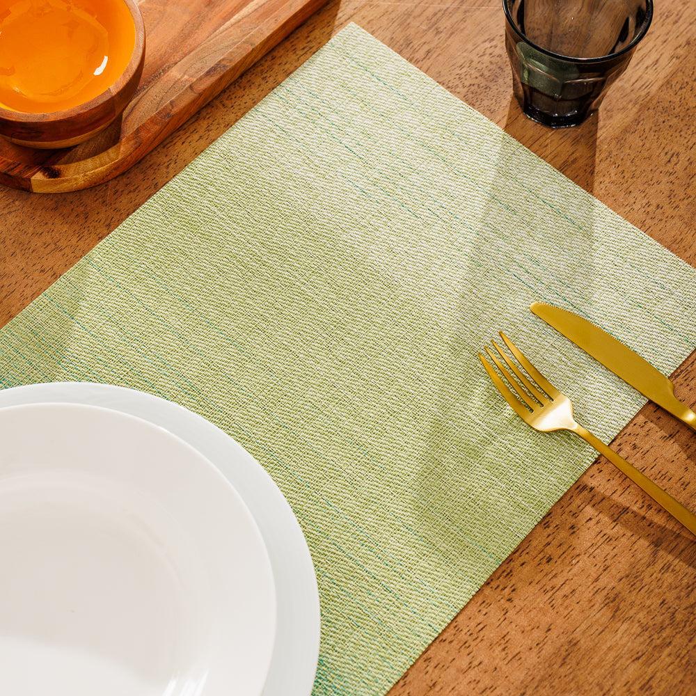 Home.Life Placemats Shaded Green 6 Pack-Placemats