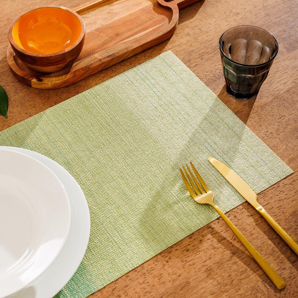 Home.Life Placemats Shaded Green 6 Pack-Placemats