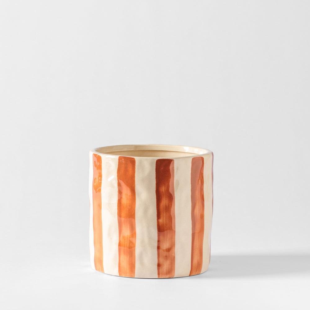 Home.Life Planter Natural Bold Stripe Autumn-DÃ©cor