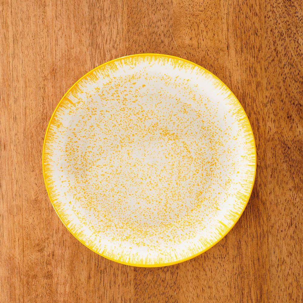 Home.Life Printed Glazed Dinner Plate Golden Haze-Plates