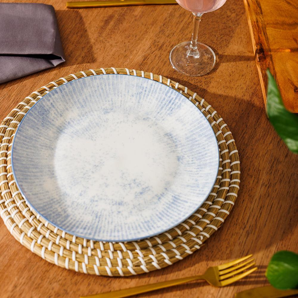 Home.Life Printed Glazed Dinner Plate Sky Haze-Plates