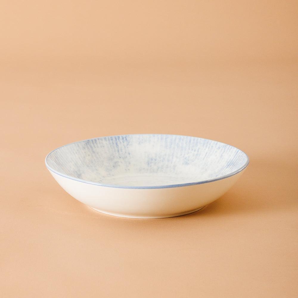Home.Life Printed Glazed Salad Bowl Sky Haze-Bowls