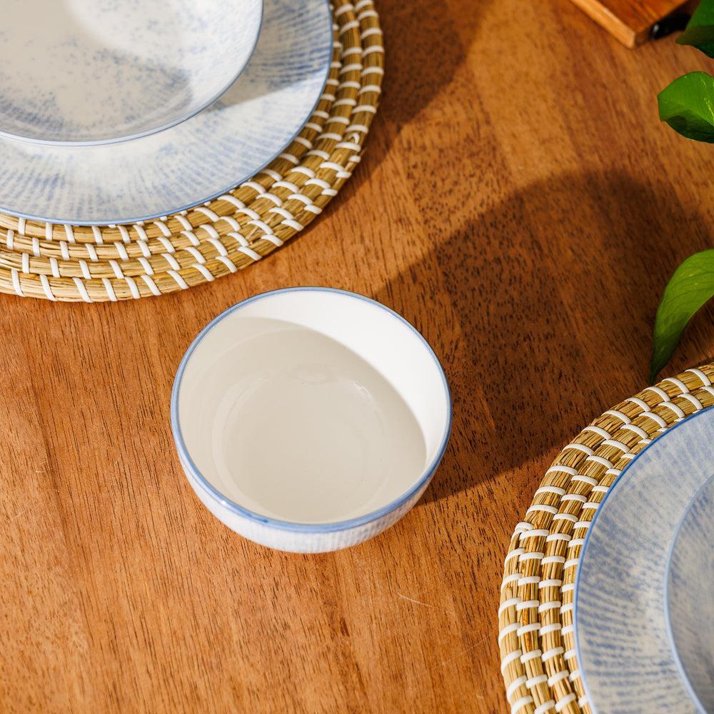 Home.Life Printed Glazed Soup Bowl Sky Haze-Bowls