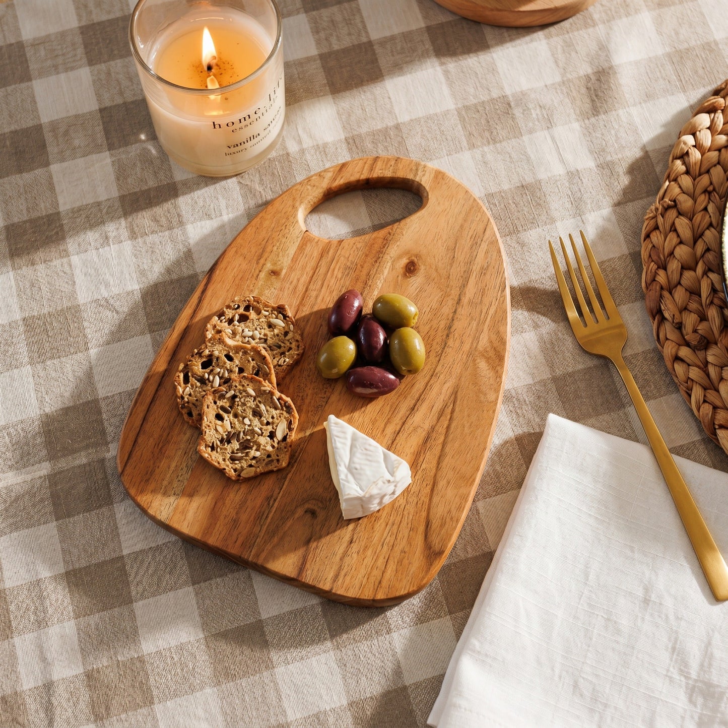 Home.Life Side Loop Chopping Boards Natural Set of 2-Chopping Boards