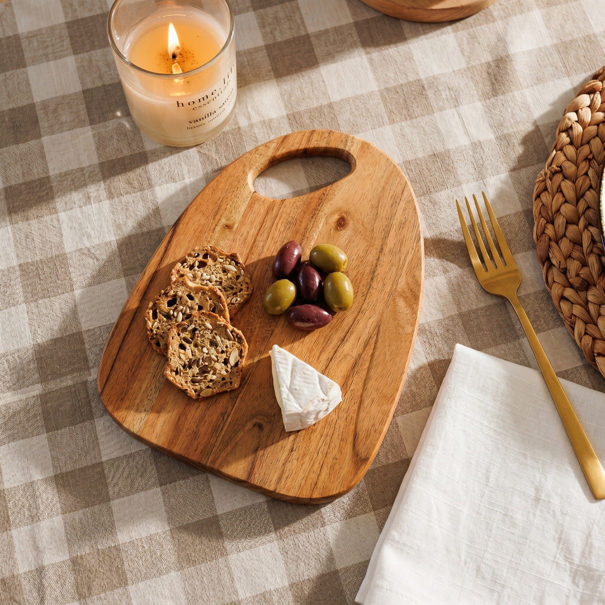 Home.Life Side Loop Chopping Boards Natural Set of 2-Chopping Boards