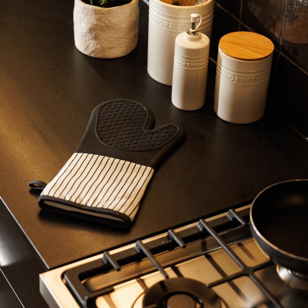 Home.Life Silicone Oven Glove Black-Oven Glove