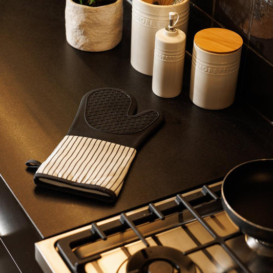 Home.Life Silicone Oven Glove Black-Oven Glove