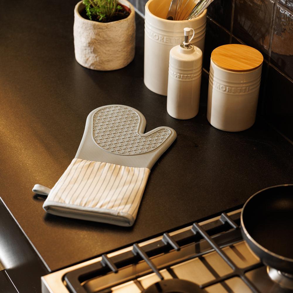 Home.Life Silicone Oven Glove Dusty Blue-Oven Glove