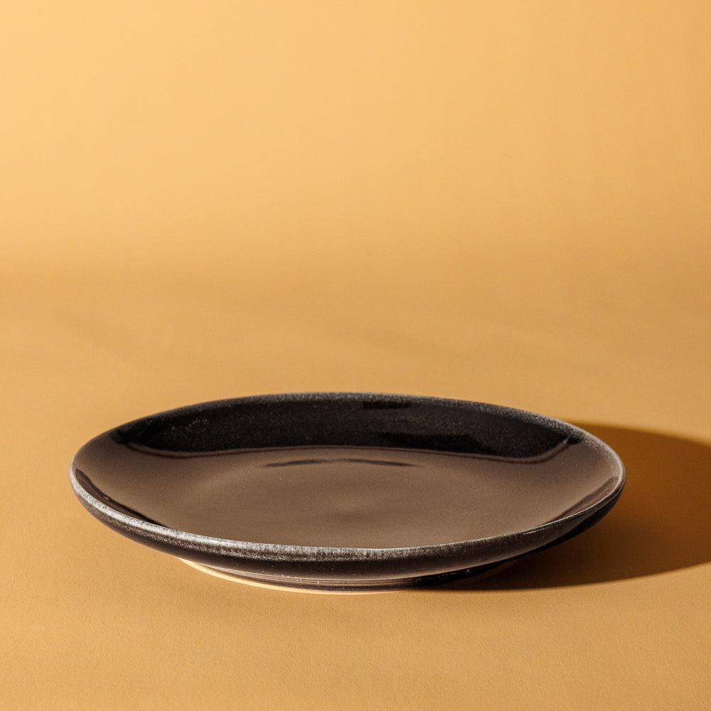 Home.Life Stoneware Side Plate Ebony-Plates