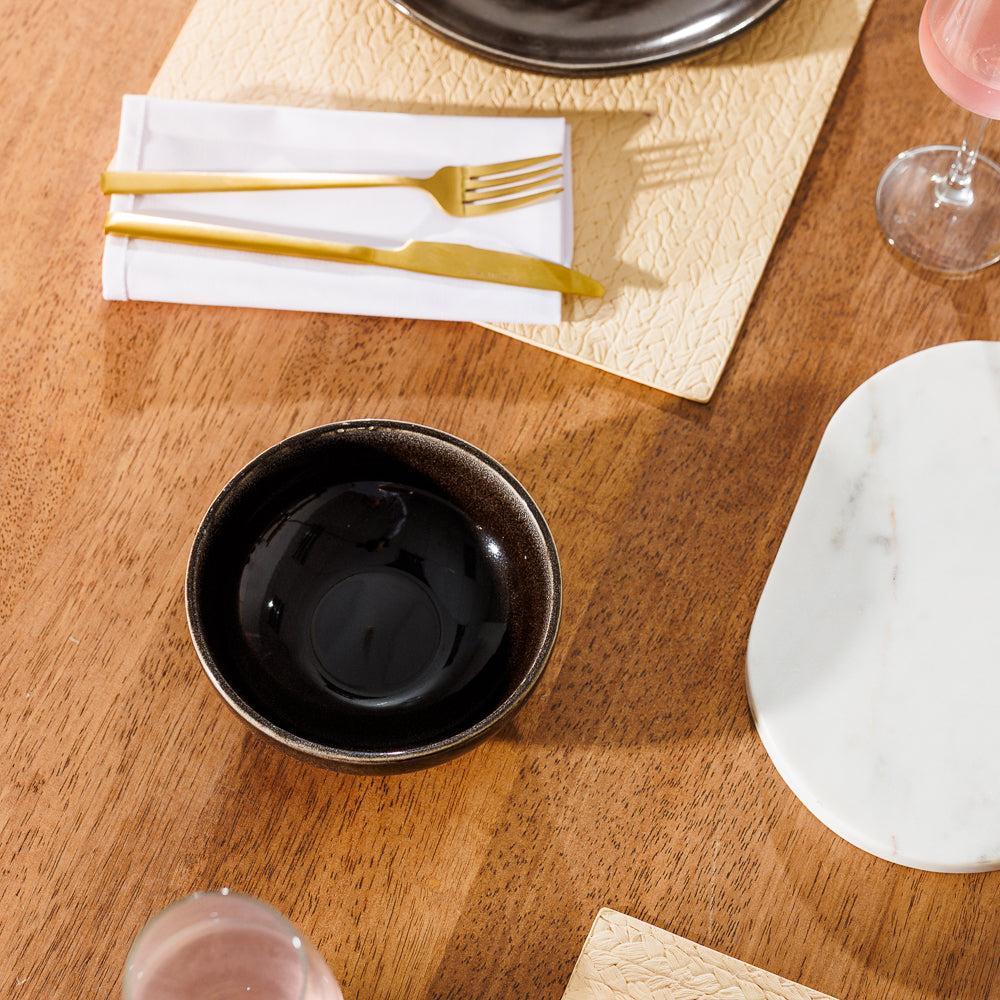 Home.Life Stoneware Soup Bowl Ebony-Bowls