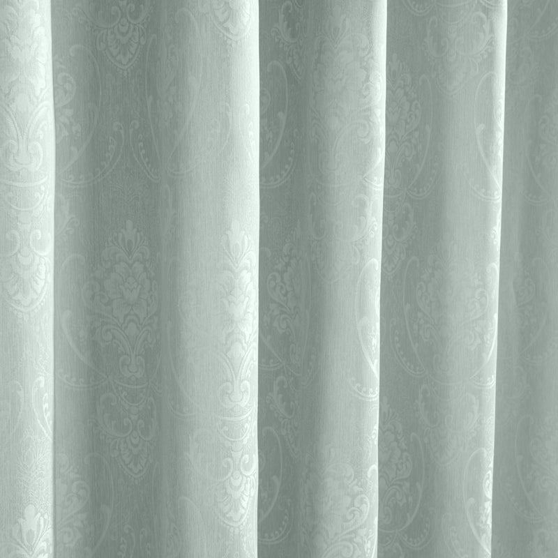 HOME.LIFE Venice Jacquard Taped Lined Curtain - Duck Egg-Curtains