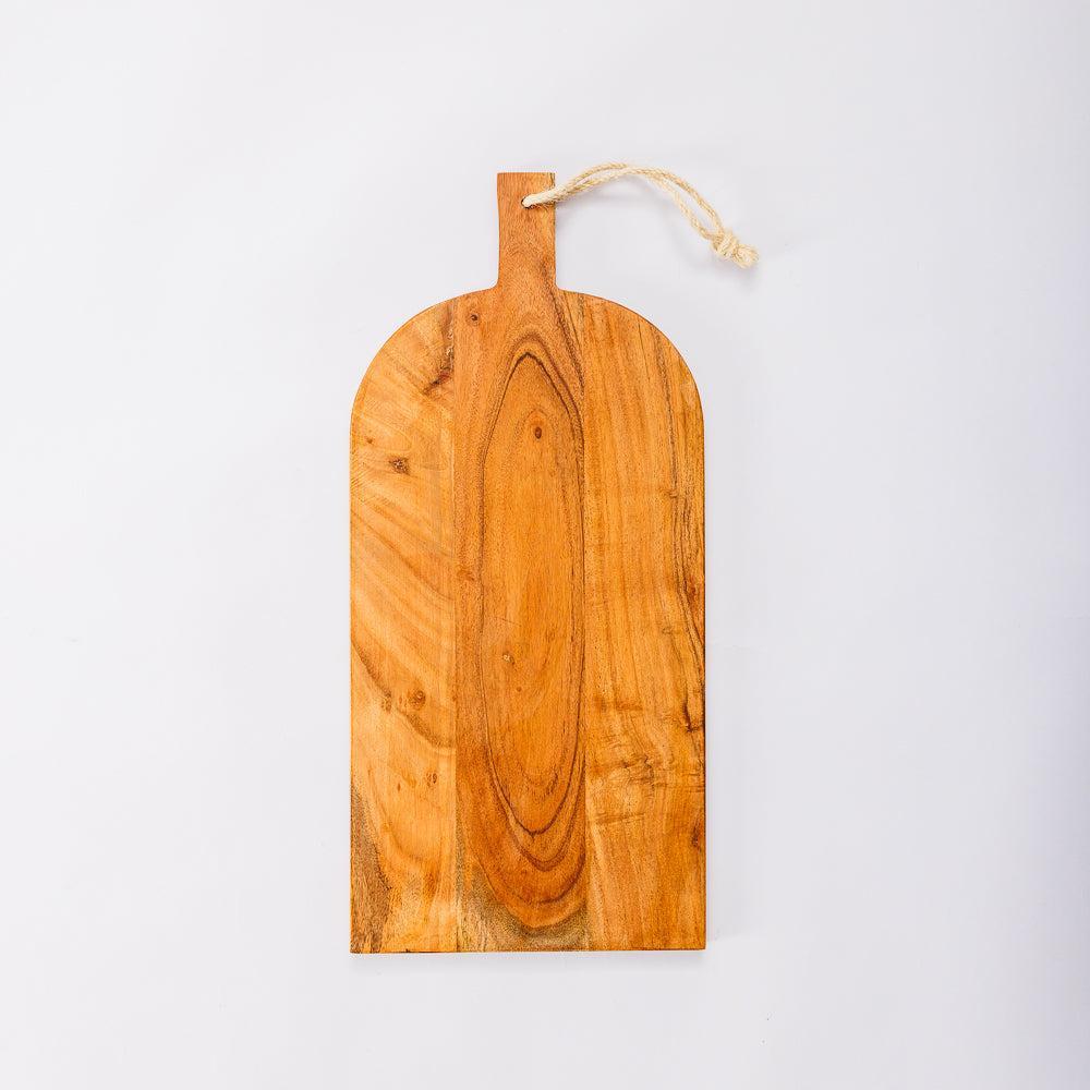 Home.Life Wooden Flat End Paddle Board Natural-Chopping Boards