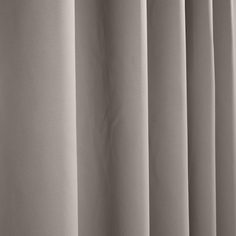 HOME.LIFE Woven Blockout Taped Curtain - Pewter