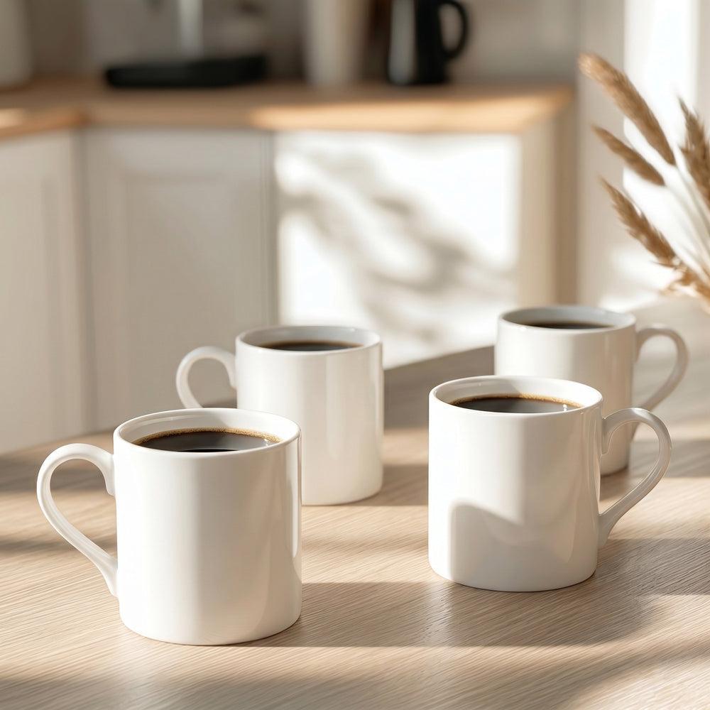 Lily Fine Bone China Mug White-Mugs