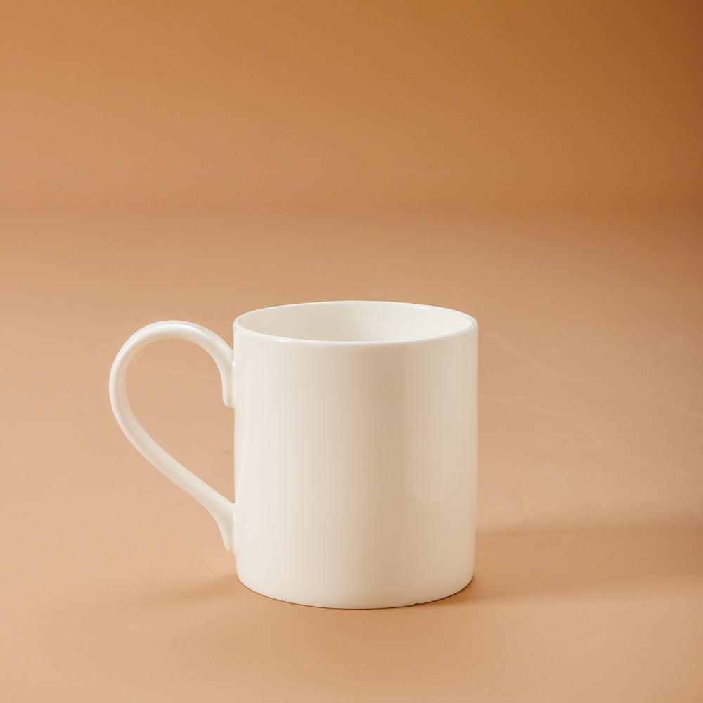 Lily Fine Bone China Mug White-Mugs