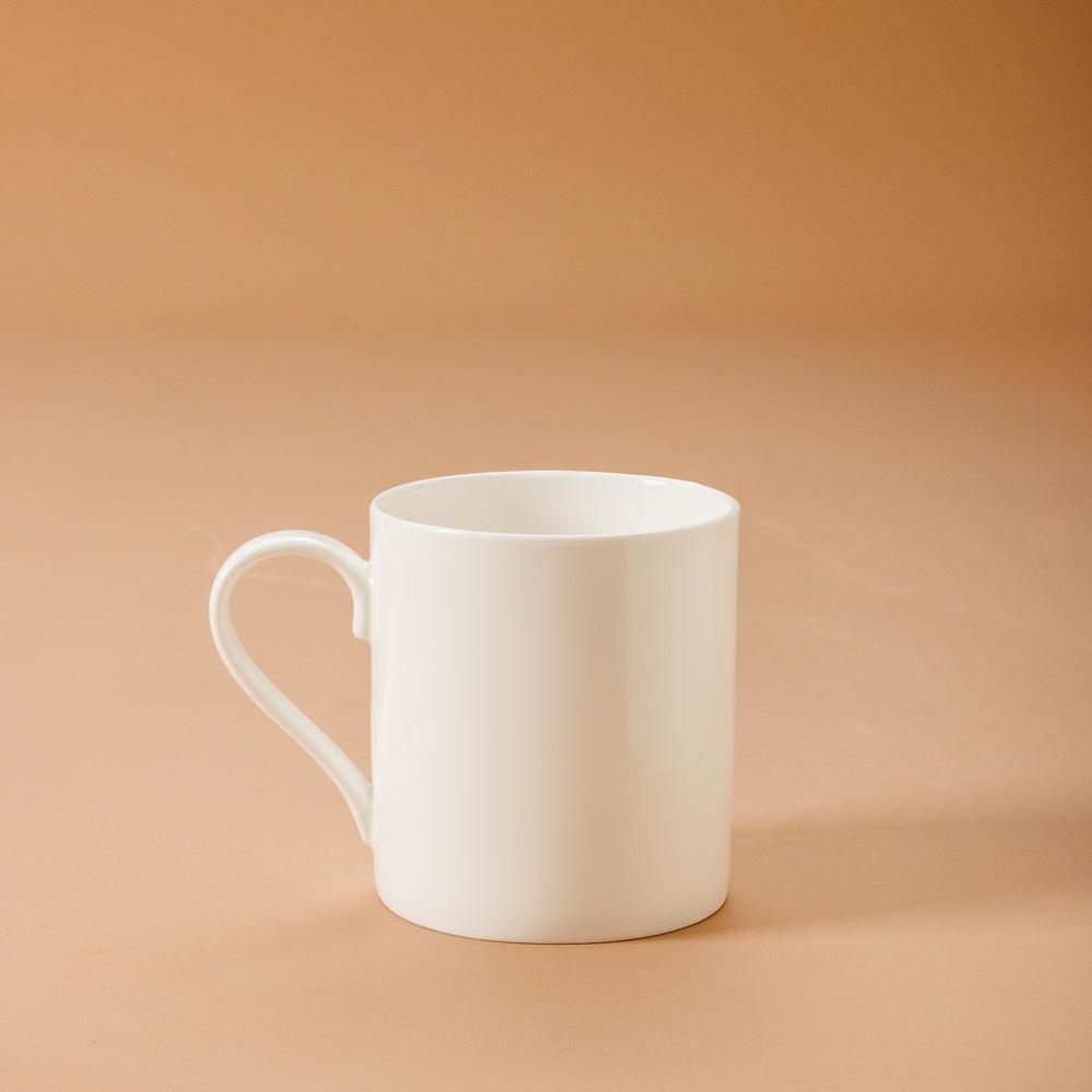 Lily Fine Bone China Mug White-Mugs
