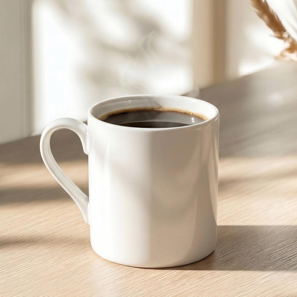 Lily Fine Bone China Mug White-Mugs