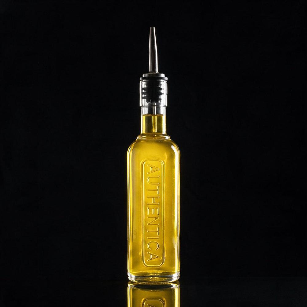 Luigi Bormioli Authentica Glass Bottle with Stainless Steel pourer-Glassware