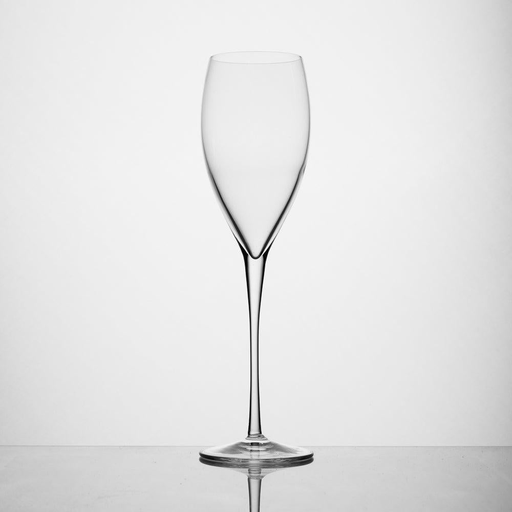 Luigi Bormioli Magnifico Crystal Flute Glasses Set of 4-Glassware