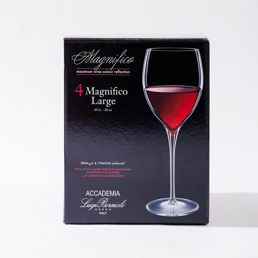 Luigi Bormioli Magnifico Crystal Wine Glasses Set of 4-Glassware