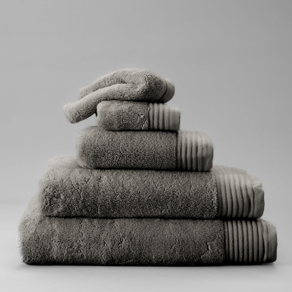 Luxury Egyptian Cotton Zero Twist Towel Steel Grey ((WIP))-Towels