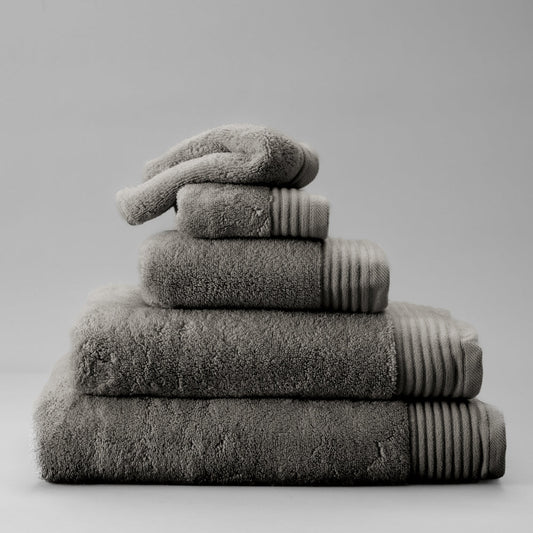 Luxury Egyptian Cotton Zero Twist Towel Steel Grey ((WIP))-Towels