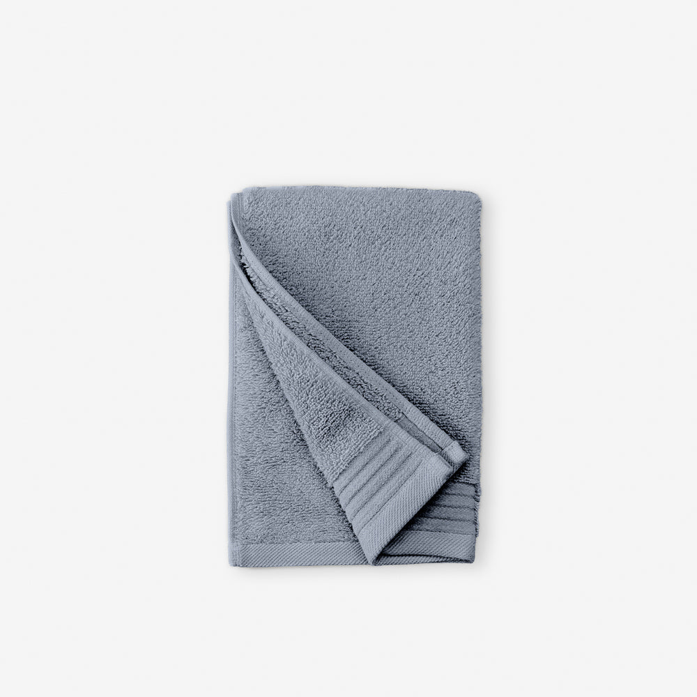 Luxury Egyptian Cotton Zero Twist Towels Ash Blue-Towels