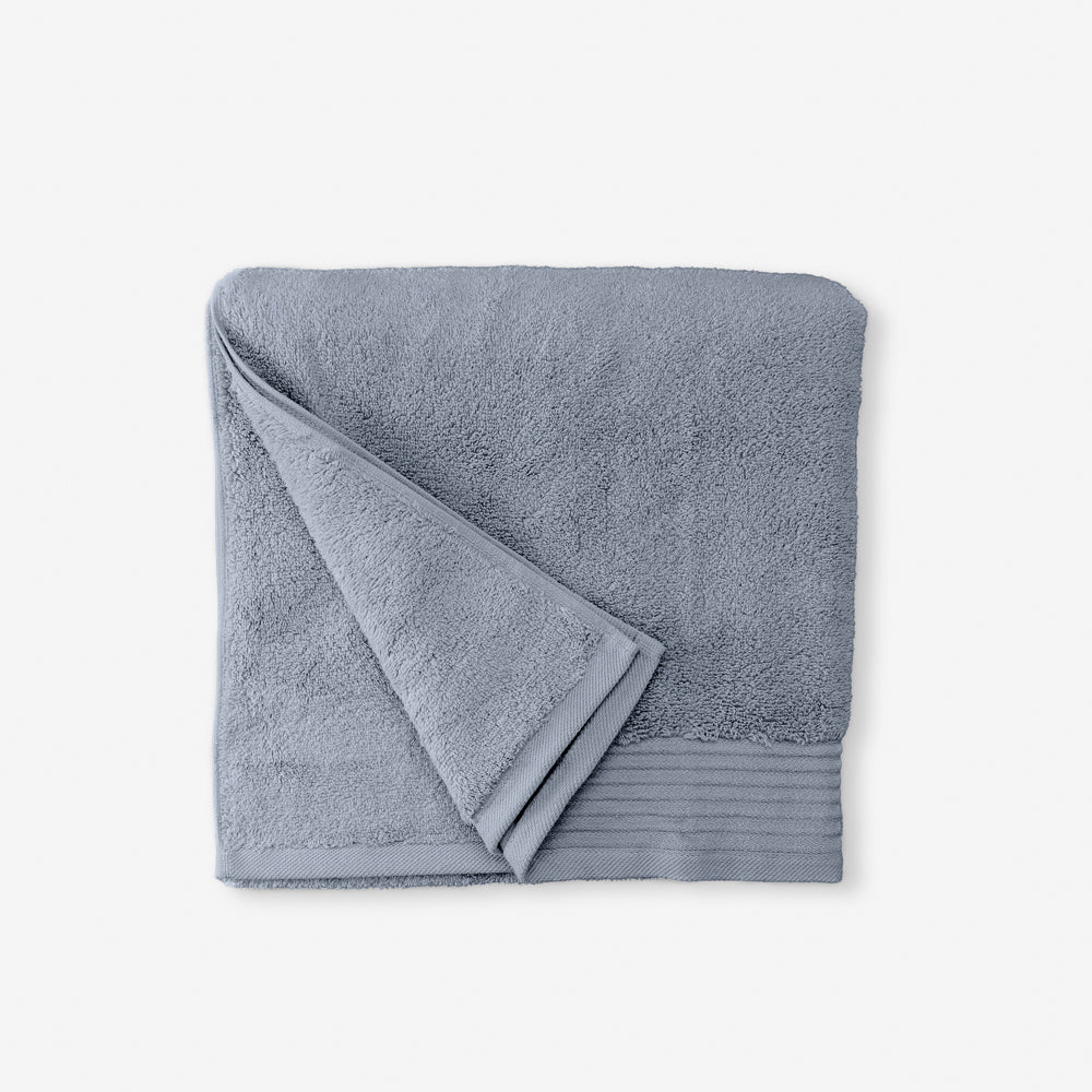 Luxury Egyptian Cotton Zero Twist Towels Ash Blue-Towels