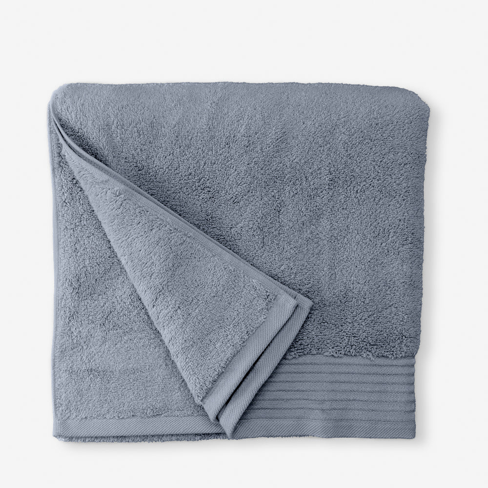 Luxury Egyptian Cotton Zero Twist Towels Ash Blue-Towels