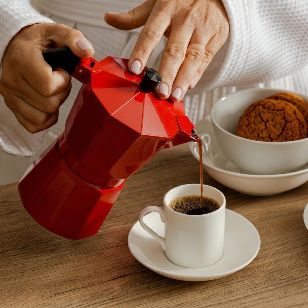 Maxwell Williams Blend Stovetop Espresso Maker Red-Espresso Maker