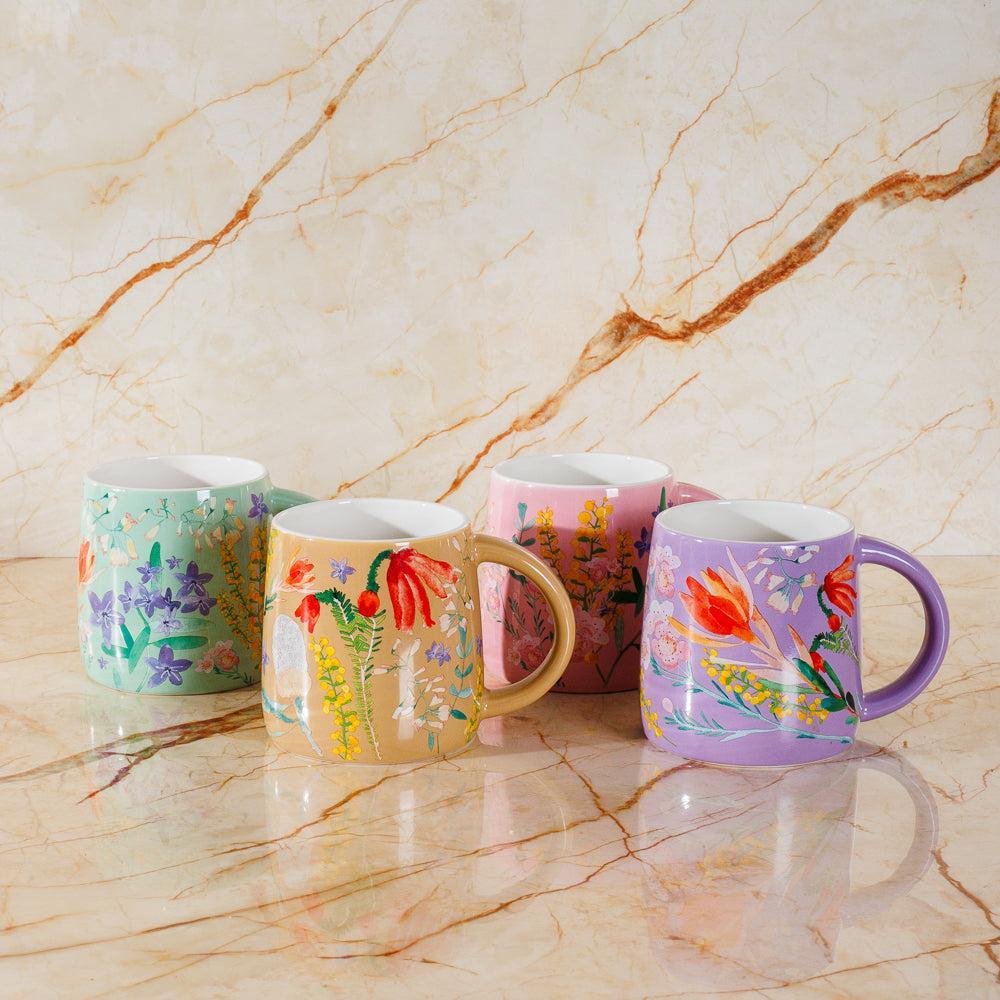 Maxwell & Williams Garland Mug Pink-Mugs
