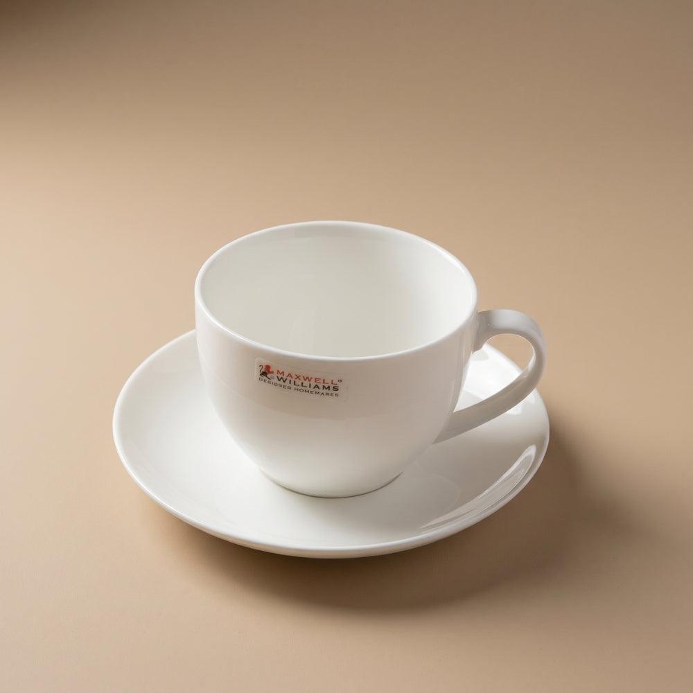 Maxwell Williams White Basics Cup and Saucer White-Tea Cups