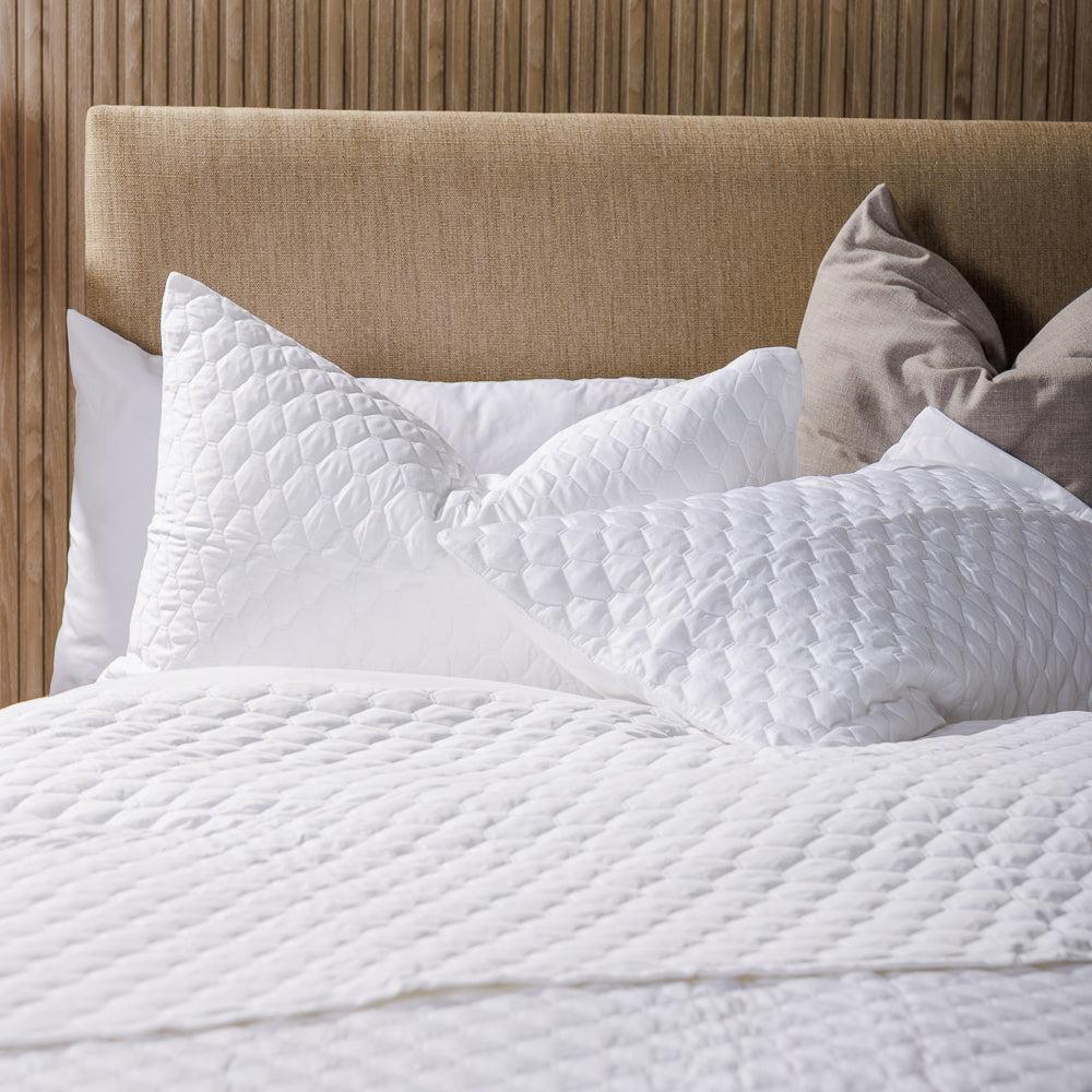 Mist Whisper Soft Premium Cotton Quilt White-Quilts & Comforters