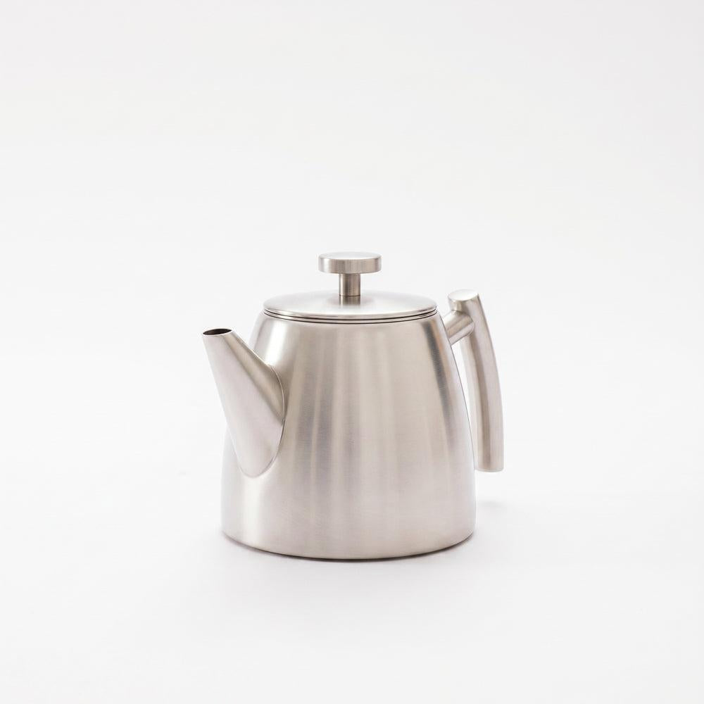 Moretti Café Tapered Teapot Stainless Steel Silver-Coffee