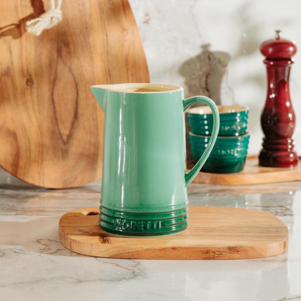Moretti Casa Stoneware Jug Moss-Jugs