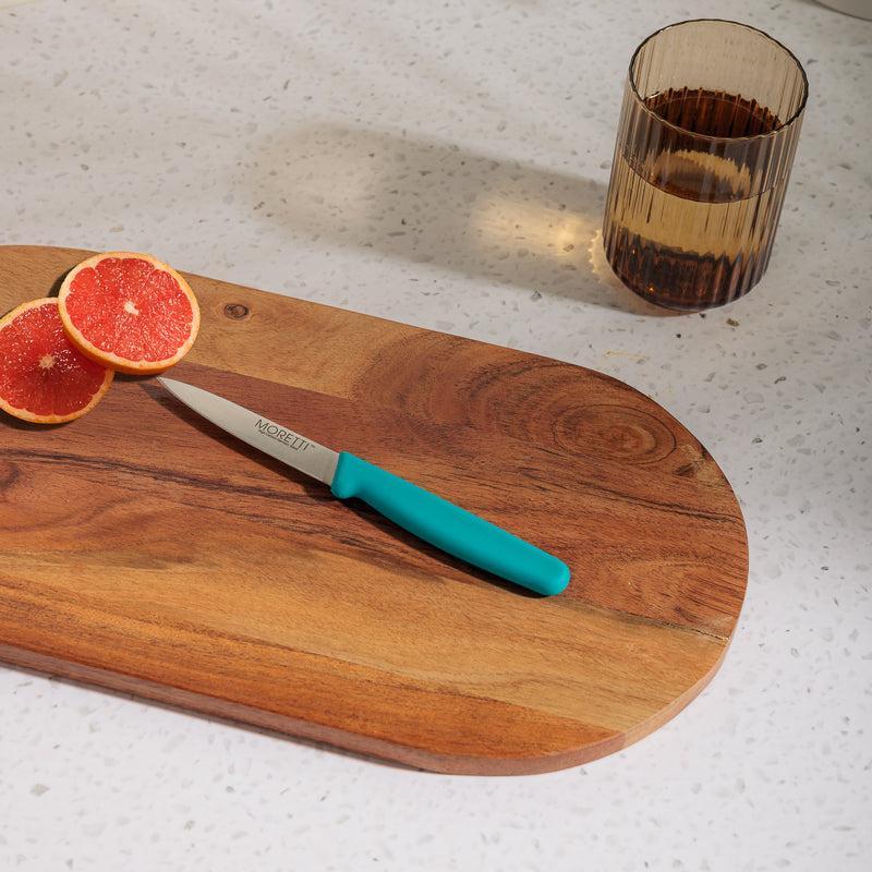 Moretti Pro Paring Knife 3.5 Inch - Turquoise-KITCHEN