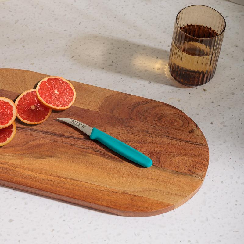 Moretti Pro Peeling Knife 2.5 Inch - Turquoise-KITCHEN
