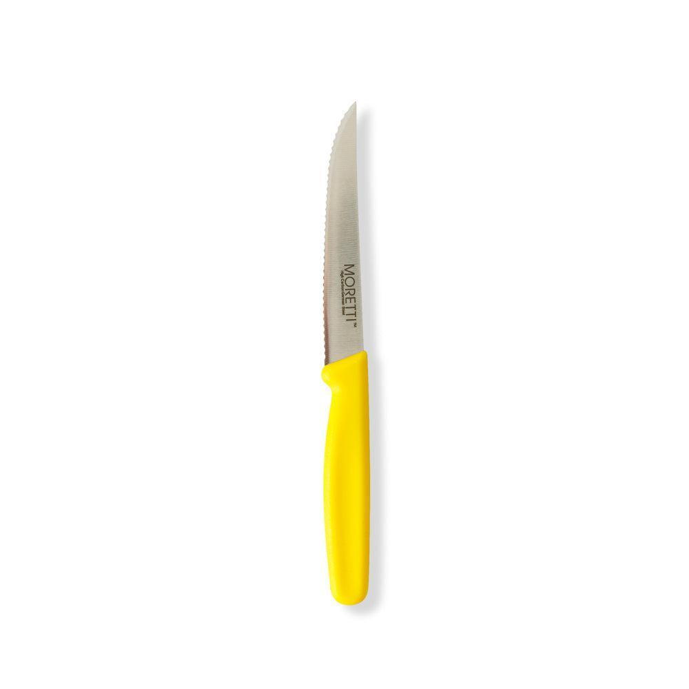 Moretti Serrated Steak Knife Yellow-Knives