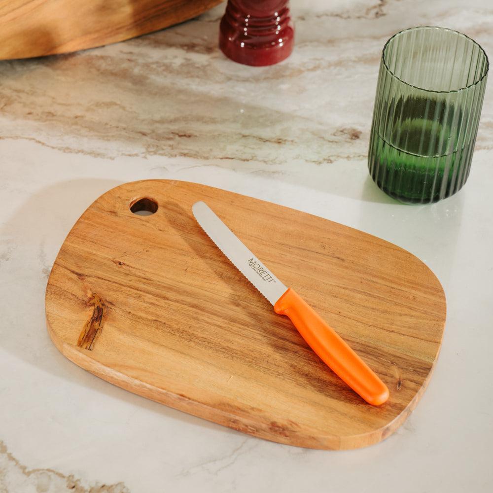 Moretti Serrated Utility Knife Orange-Knives