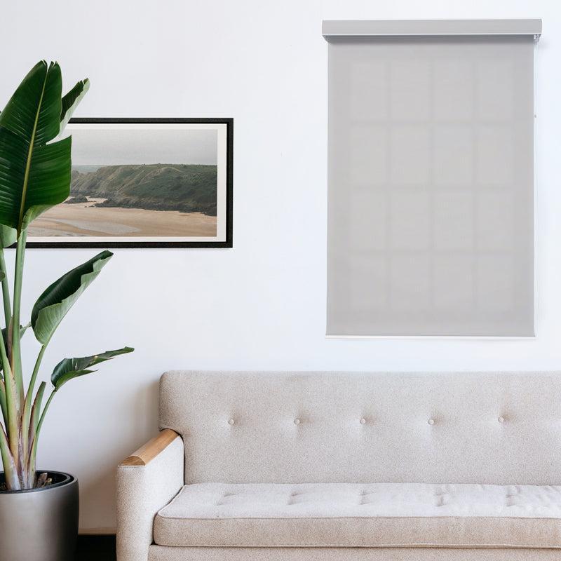 Moretti Sheerweave Roller Blind - Grey-Blinds