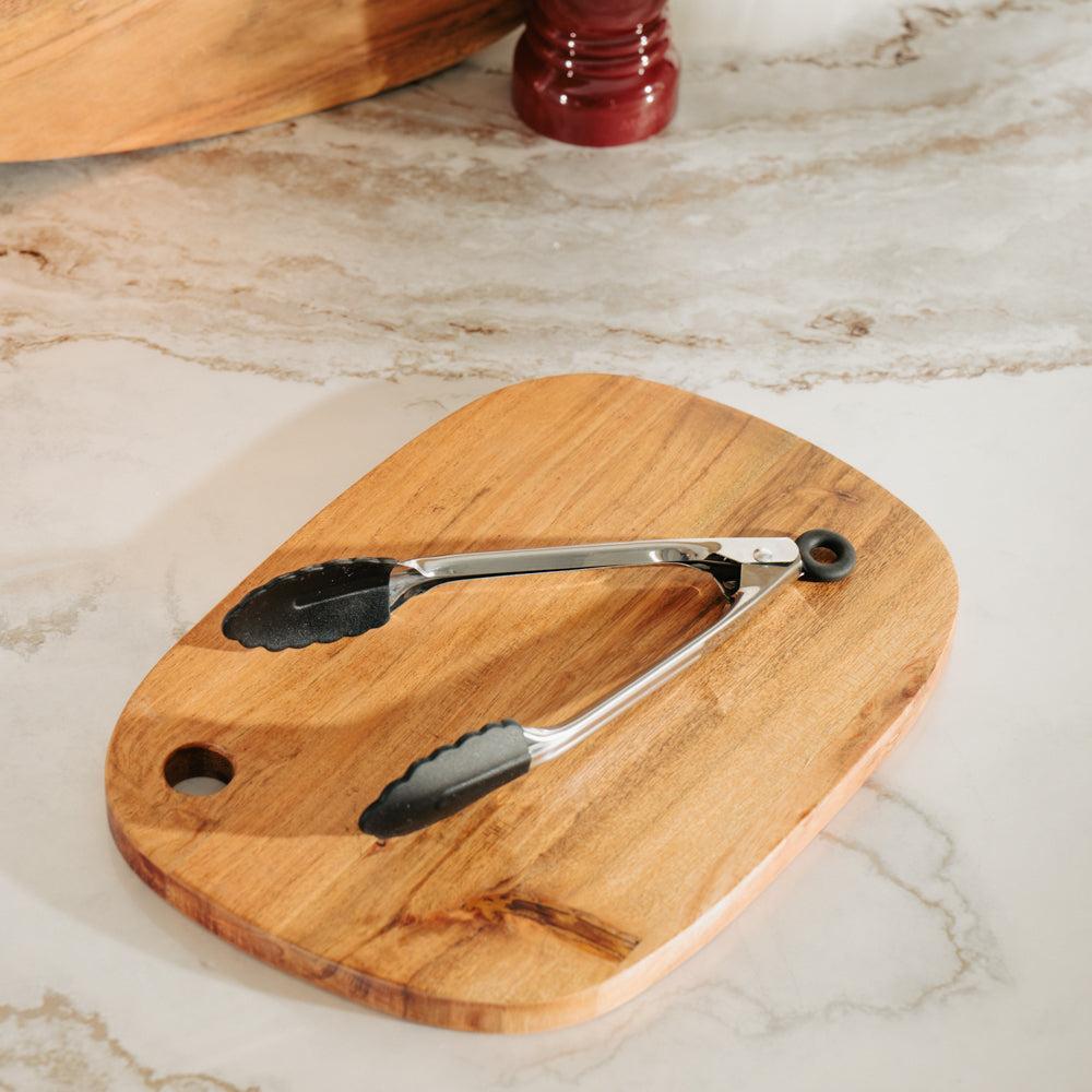 Moretti Tong Silicone Black-Utensils