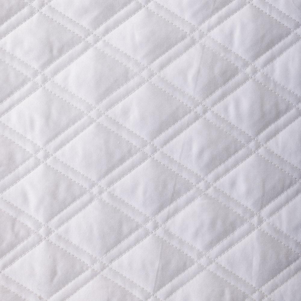Moss Whisper Soft Premium Cotton Quilt White-Quilts & Comforters