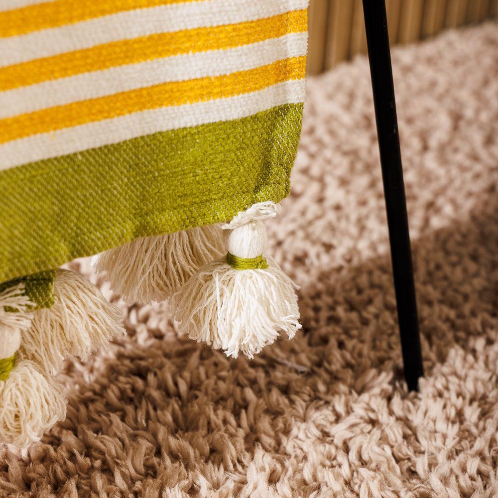 Nest Chenille Throw Citron-Throws