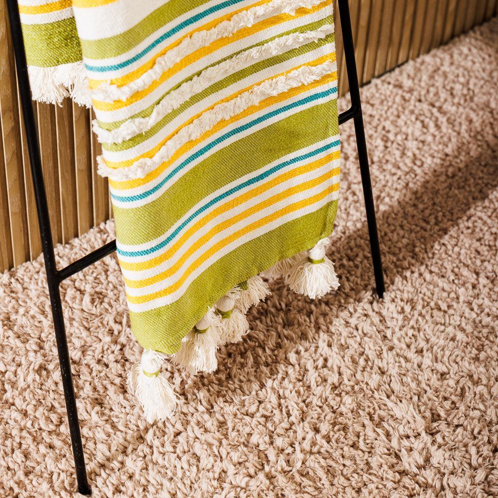 Nest Chenille Throw Citron-Throws