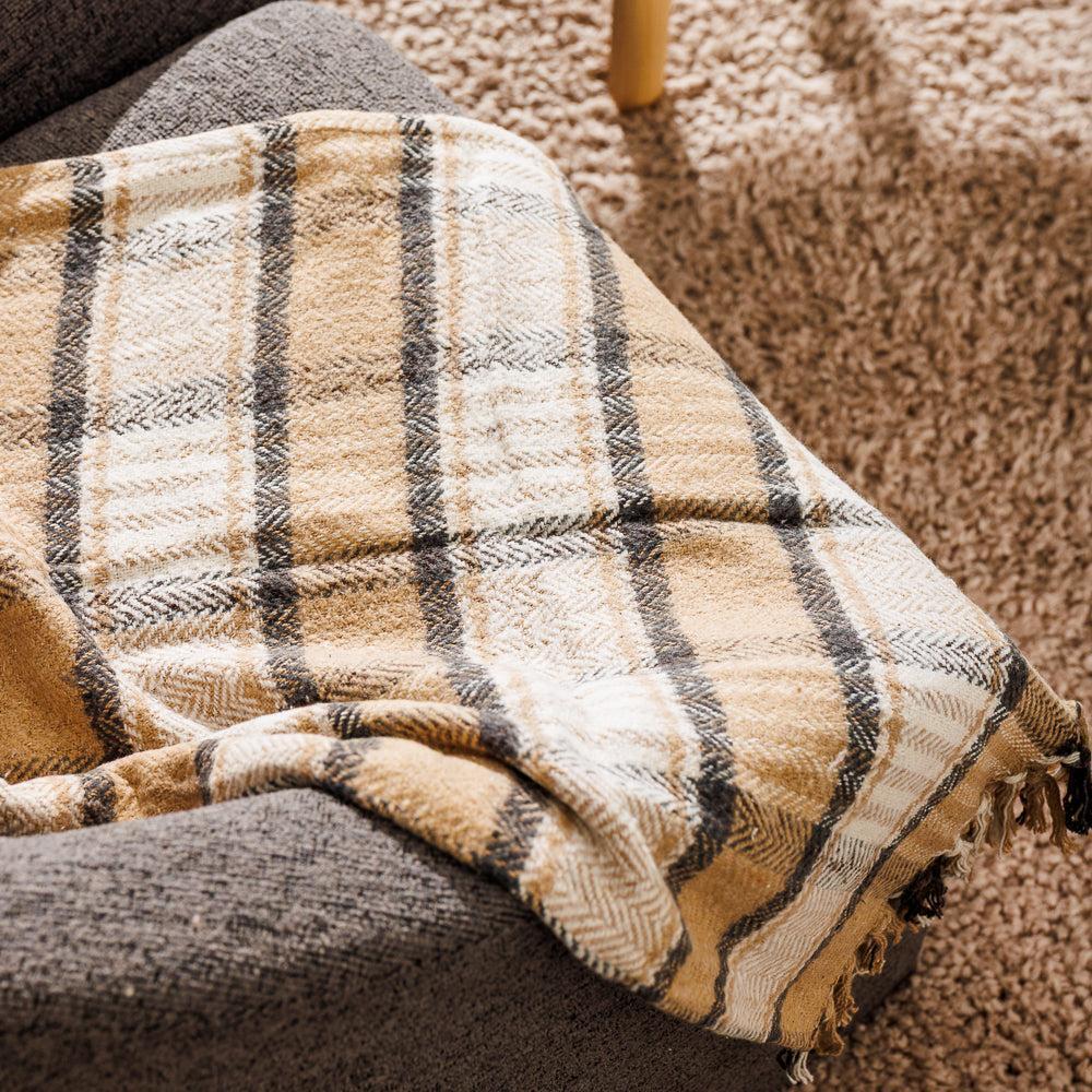 Nest Chenille Throw Marzipan-Throws
